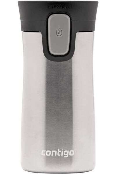 Contigo Pinnacle Autoseal Termos Bardak   Kamp Matarası  300 Ml, Gri