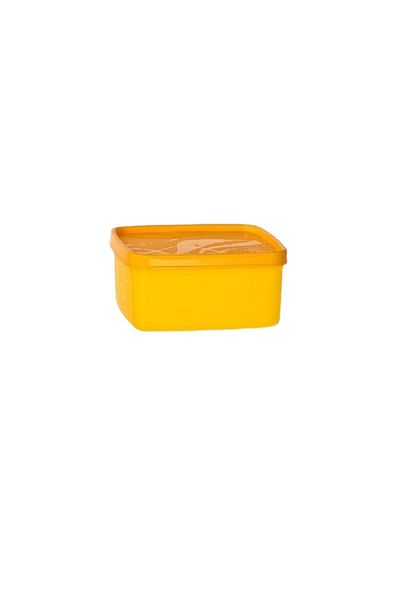IRAK PLASTİK Alaska 650 ml Yellow Deep Freezer Storage Container - Shallow and Square Design