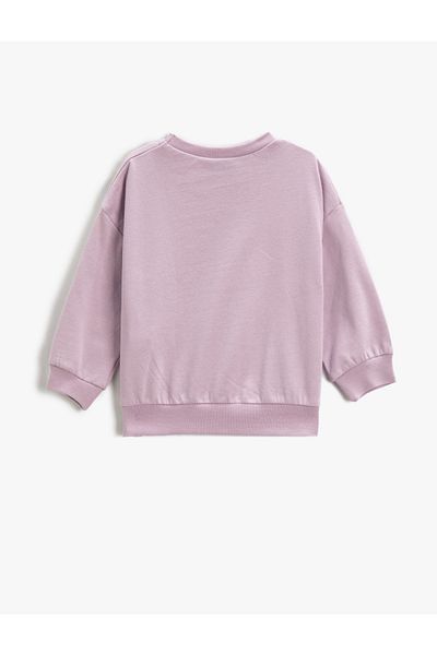 Koton Sweatshirt - Lila - Relaxed Fit