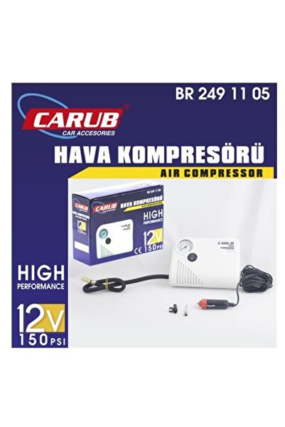 Carub ضاغط هواء مسطح أبيض 12 فولت