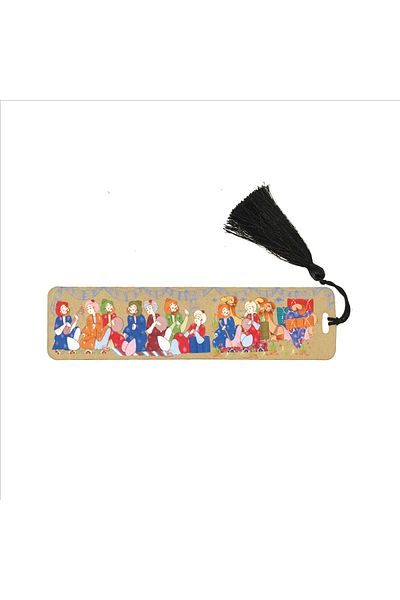 BAKSEPETE Musicians Miniature Printed, Tasseled Bookmark (gift Bookmark, bookmark-116)