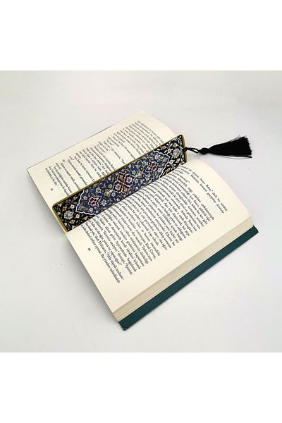 BAKSEPETE Rumi Pattern Printed, Tasseled Bookmark