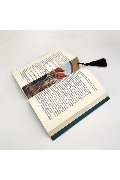 BAKSEPETE Fatih Sultan Mehmet Printed, Tasseled Bookmark (gift Bookmark, bookmark-099)