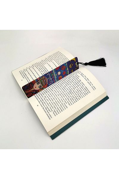 BAKSEPETE Turkish Girl Printed Tasseled Bookmark