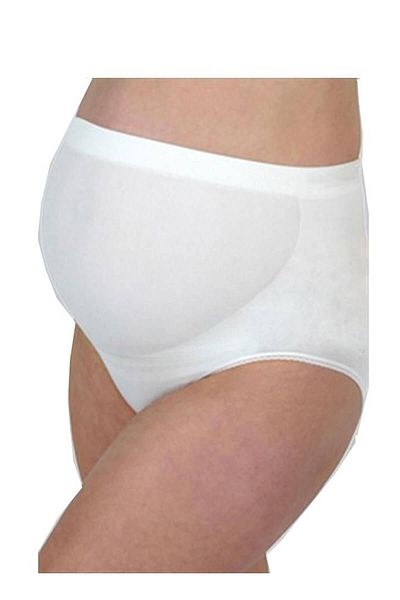 Bebefox Woman's White Seamless Special Support Maternity Panties S