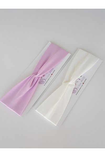 swan butik Adult Bandana Hair Band Lilac and White 2 Pack