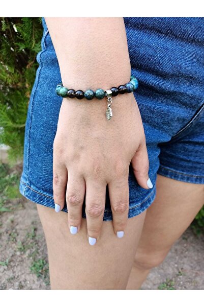 HayalAvm Midas Yıldızı Sağlıkveşifa Tılsım Bilekliği Azurit,dumanlı Kuvars,av...