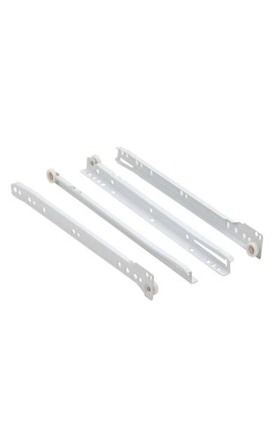 YENİLER Standart Çekmece Kızağı Dolap Çekmece Rayı Beyaz 35cm 1 Takım (y-çk-3...