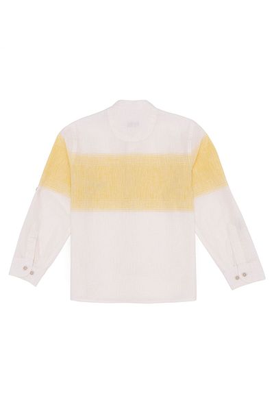 U.S. Polo Assn. Cămașă galbenă pentru băiat cu dungi Rosaceakids Vr043