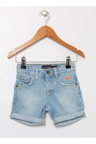 U.S. Polo Assn. Pantaloni scurți din blugi pentru băieți, cu talie normală, albastru, Beckkids-m Dn0021