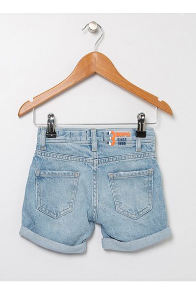 U.S. Polo Assn. Pantaloni scurți din blugi pentru băieți, cu talie normală, albastru, Beckkids-m Dn0021