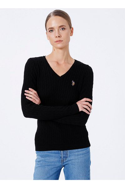 U.S. Polo Assn. Pulover, Xl, Negru