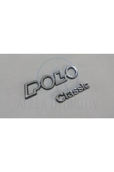 Fabrikasyon Volkswagen Polo Classic Uyumlu Bagaj Yazı Seti Krom 2 Parça