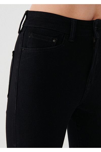 Trn JNS Pantaloni Super Skinny Jeans No Fade Black Jeans Gatherer