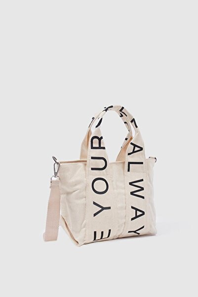 THEJAN Organik Kanvas Kumaş Çapraz Çanta Dila