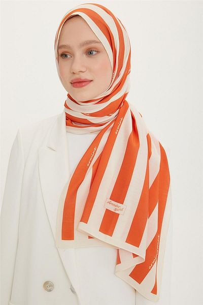 Armine Sport Modal Shawl 4a 4b - Πορτοκαλί - One Size