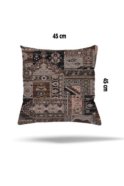 on the clouds Подушка з етнічним квітковим візерунком та геометричним патчвор...