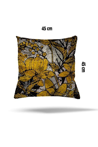 on the clouds Față de pernă cu fermoar ascuns cu model floral Husă de pernă pentru scaun Husă de pernă