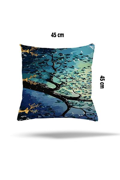 on the clouds Ethnic Patterned Flower Tree Rug - Hidden Zipper, Throw Pillow Cover, Seat Pillow Cover