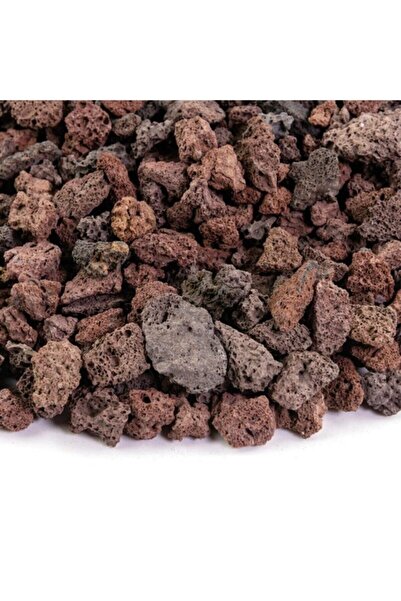 Asenya Kırmızı Pomza Taşı 25 Kg 15-25 Mm Volkanik Ponza Lav Taşı Kaktüs Sukulent Pomzası Cüruf