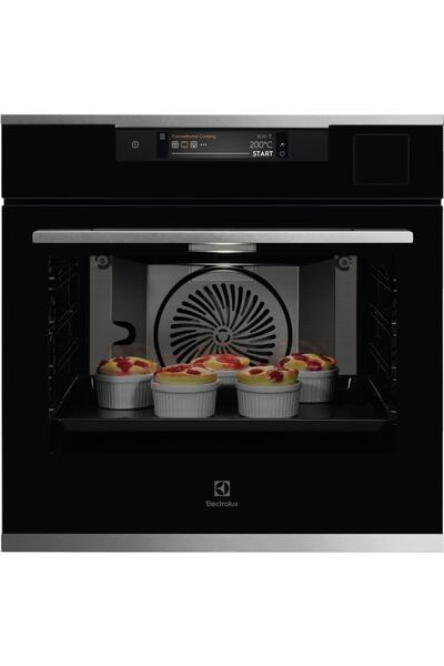 Electrolux KOAAS31CX Kameralı Wi-Fi Steamify Buharlı Pişirme ve Temizleme Sistemli 70 lt A++ Ankastre Fırın