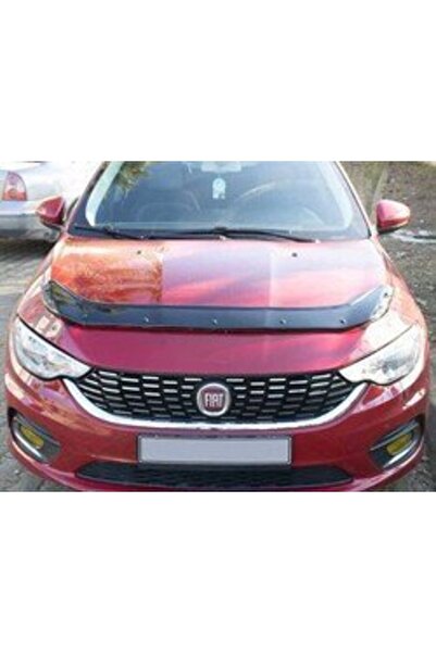 NamTuning Fiat Egea Kaput Rüzgarlığı Koruma 2015 ve üzeri Uyumlu Parlak Siyah 4 mm Kalınlık