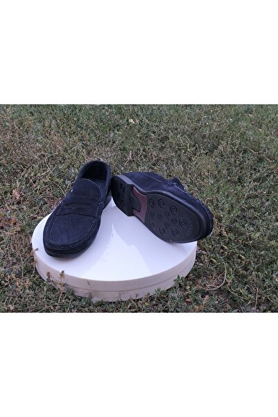 KAFKASLAR Чорно-синій замшевий шкіряний м'який підошва лофер чоловічий взуття