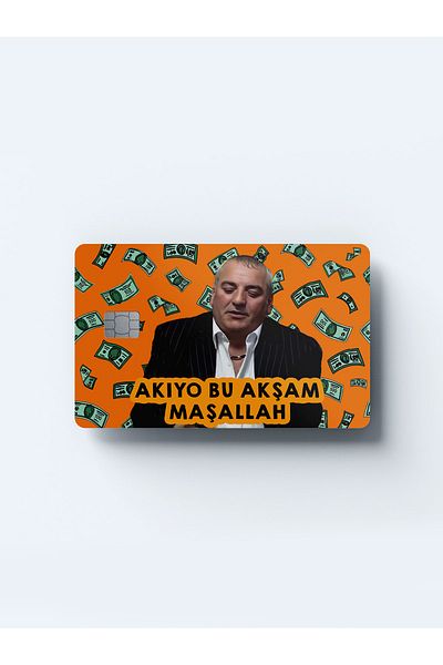 Planet Butik Akıyo This Evening Mashallah Card Covering Sticker