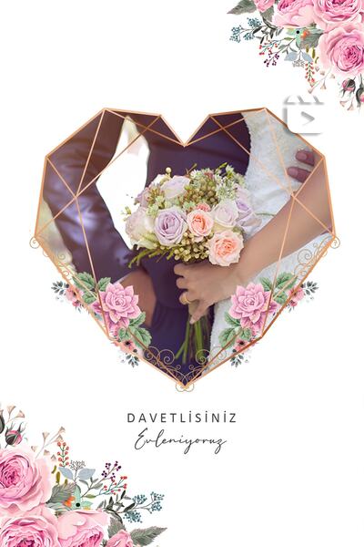 ikisibir Nostalji Fotoğraf Eklenebilir Dijital Video Düğün Davetiyesi Kına Ni...