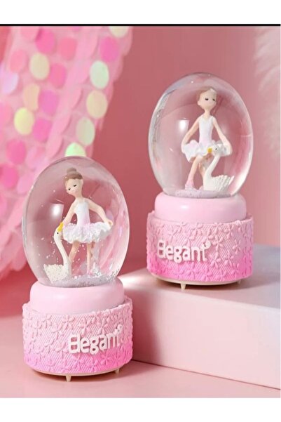 HEPBİMODA Balerin'li Hediyelik Orta Boy Kar Küresi