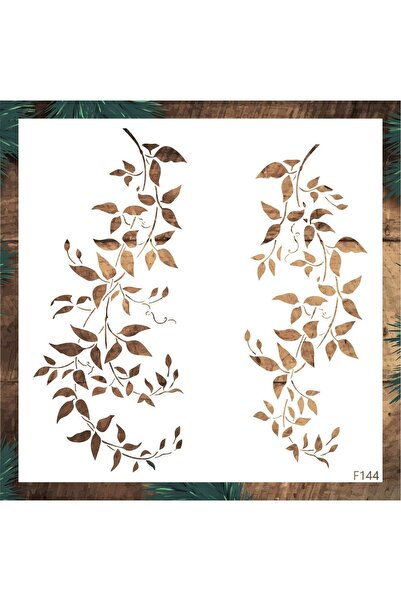 STENCİLTASARIM Stencil Tasarım F144 Sarmaşık - Dekoratif Duvar Ve Eşya Boyama...
