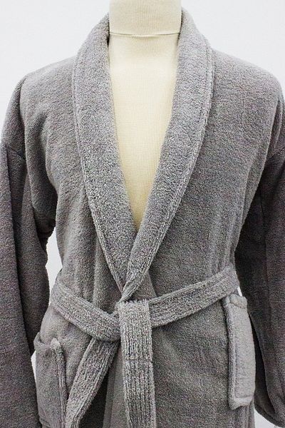 DURNES Gala Series Gentle Bathrobe Gray (100% Cotton)