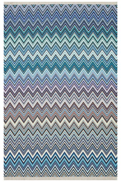 Rugs Modern Halı Cotton Zigzag Desenli Çok Renkli Kilim 541