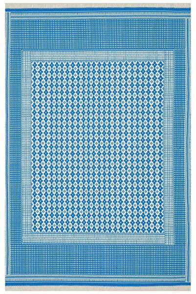 Rugs Modern Halı Covor multicolor Bahama, autentic, cu model albastru și alb, 303