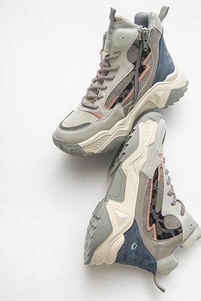 LuviShoes Γυναικείες αθλητικές μπότες Olivia Ice Grey