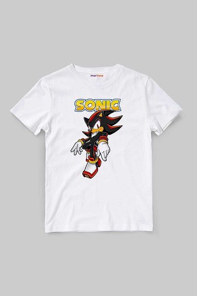 Morinna İm Tricou unisex pentru copii Sonic Hedgehog Shadow Printed Mr-24