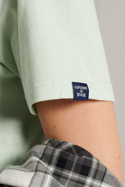 SUPERDRY T-Shirt - Grün - Regular Fit