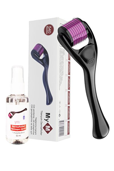 YMR Dermaroller Seti Titanyum 0.75mm İğne Maske Ve Dezenfektan
