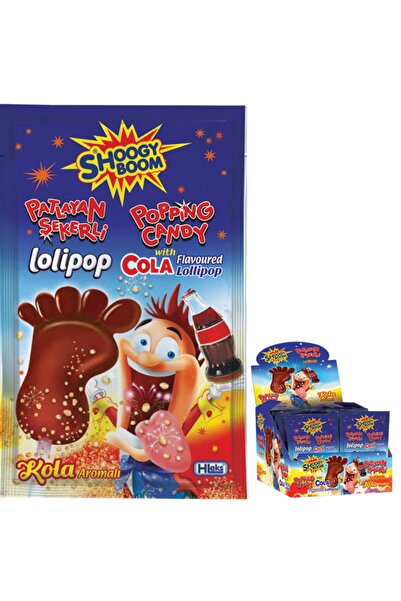 Hleks Ağızda Patlayan Şeker Ayak Şekilli Kolalı 24 Adet