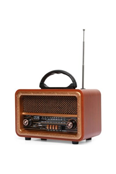NNS Radyo Nostalji (AHŞAP) Görünümlü Usb Girişli