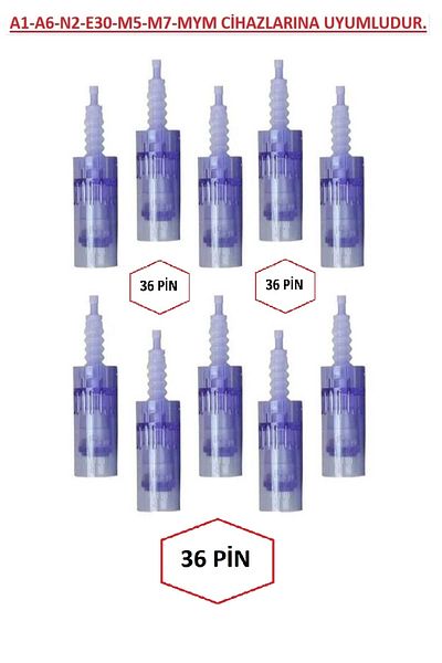 east medical DrPen 10 Pieces 36 Pin Needle Compatible with Dermapen A1-a6-e30-n2-m5-m7-mym Devices