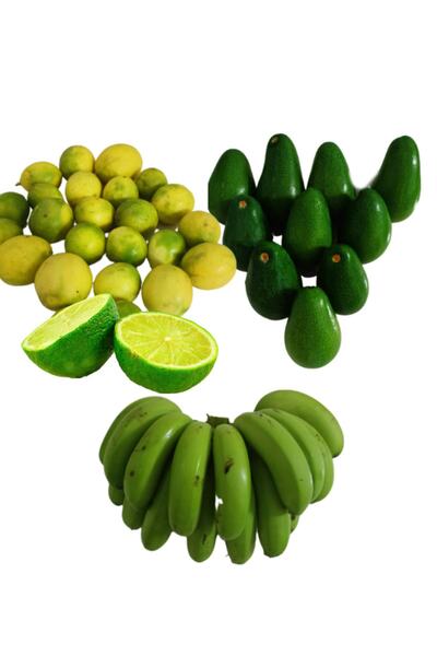 Bahçemizden Sofranıza Avokado - 6 Adet Avokado 200gr Üstü -1 Kg Limon -1 Kg Yerli Muz