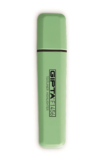 Gıpta Highlighter Marker - Highlighter Pen (Marking Pen) 5mm Cut Point Pastel Green (Pack of 12) F1456