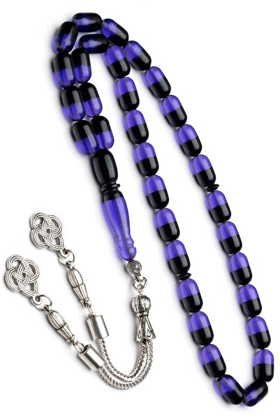 OTTOTESBİH Capsulă cadou pentru bărbați croială mărgele de rugăciune din chihlimbar negru violet