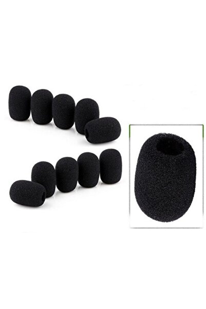 TeknoGöz Interphone Intercom Ve Yaka Mikrofonu Uyumlu Sünger - 10 Adet