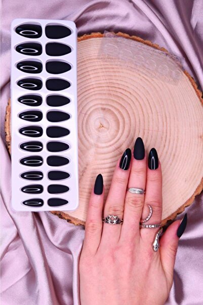 MUJGAN 24'lü Mat - Parlak Takma Tırnak Modelleri T-70