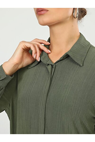 Juste Studio Комплект сорочка та штани з текстурою хакі