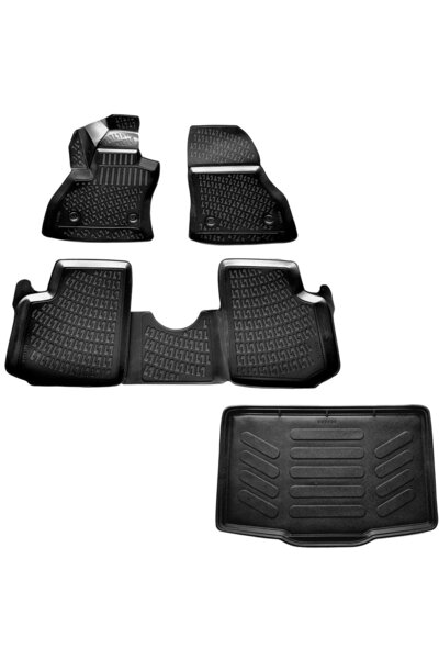 Rizline Fiat 500l 3d Havuzlu Paspas + 3d Bagaj Havuzu 2013-2020 Arası Marka T...