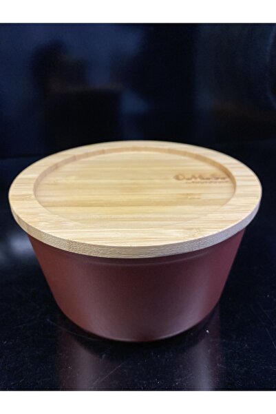 En Ucuz Mağaza 16 Cm Vacuum Bamboo Lid Granite Storage Container Can Be Used in Stove, Fire and Oven Red