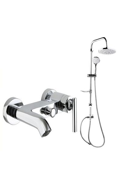 GPD Frezia Bathroom Faucet and Overhead Shower System Sprinkler Mbb120 - Dst19-2